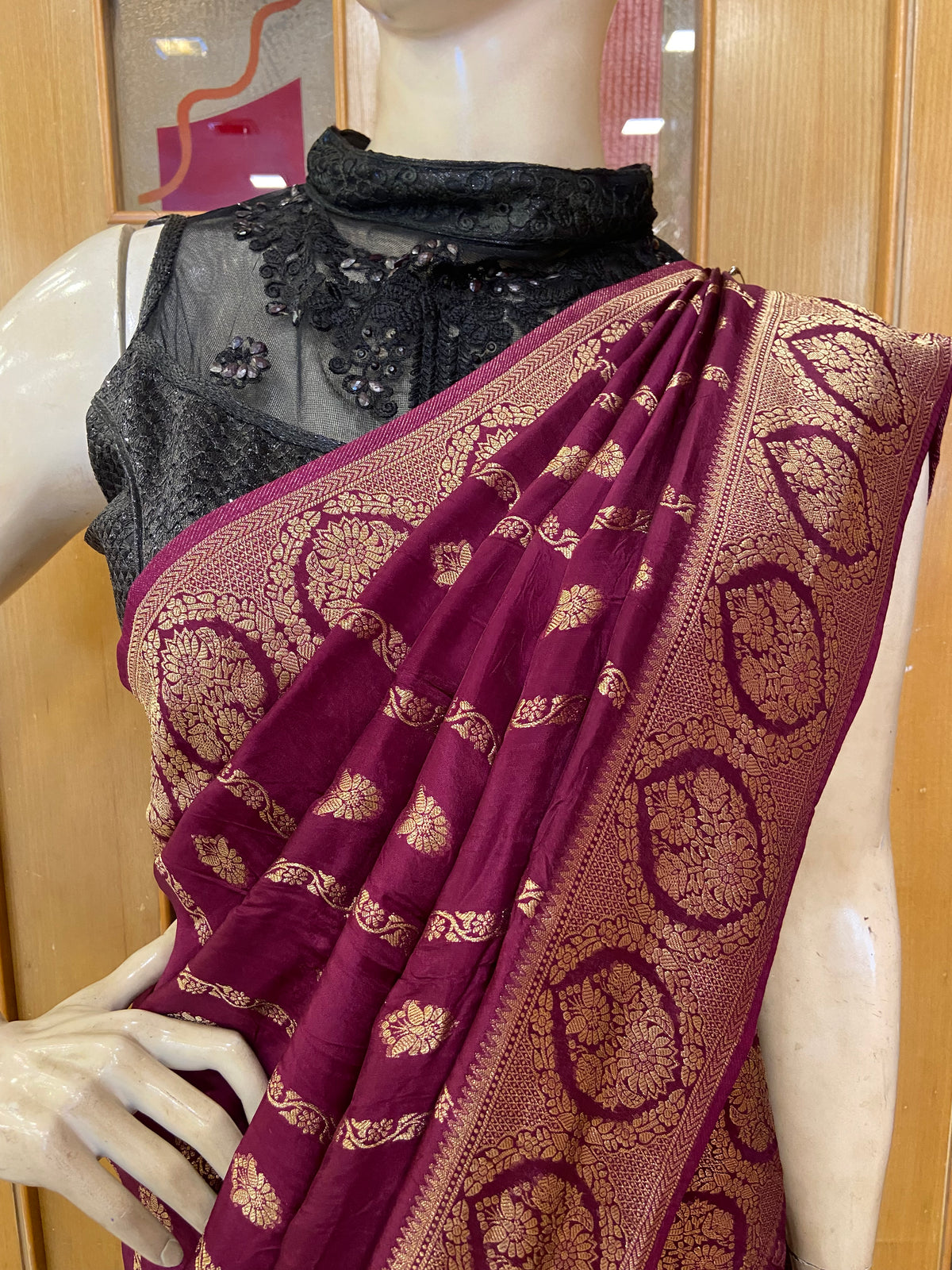 Premium Crepe Georgette Saree