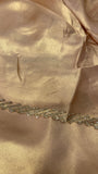 Party Wear Jimmy Chu Saree (Peach)- 902611