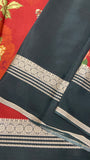 Pure Mix Printed Mysore Crepe Silk Saree