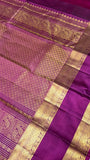 Pure 1G gold zari handloom Kanjeevaram Silk Saree- Silk mark certified- PS2397