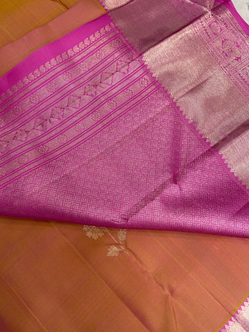 Pure zari handloom Kanjeevaram silk mark certified saree