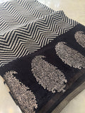 Premium quality organza saree with embroidery border