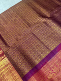 Pure 1G zari handloom Kanjeevaram Silk Saree- Silk mark certified- PS2489