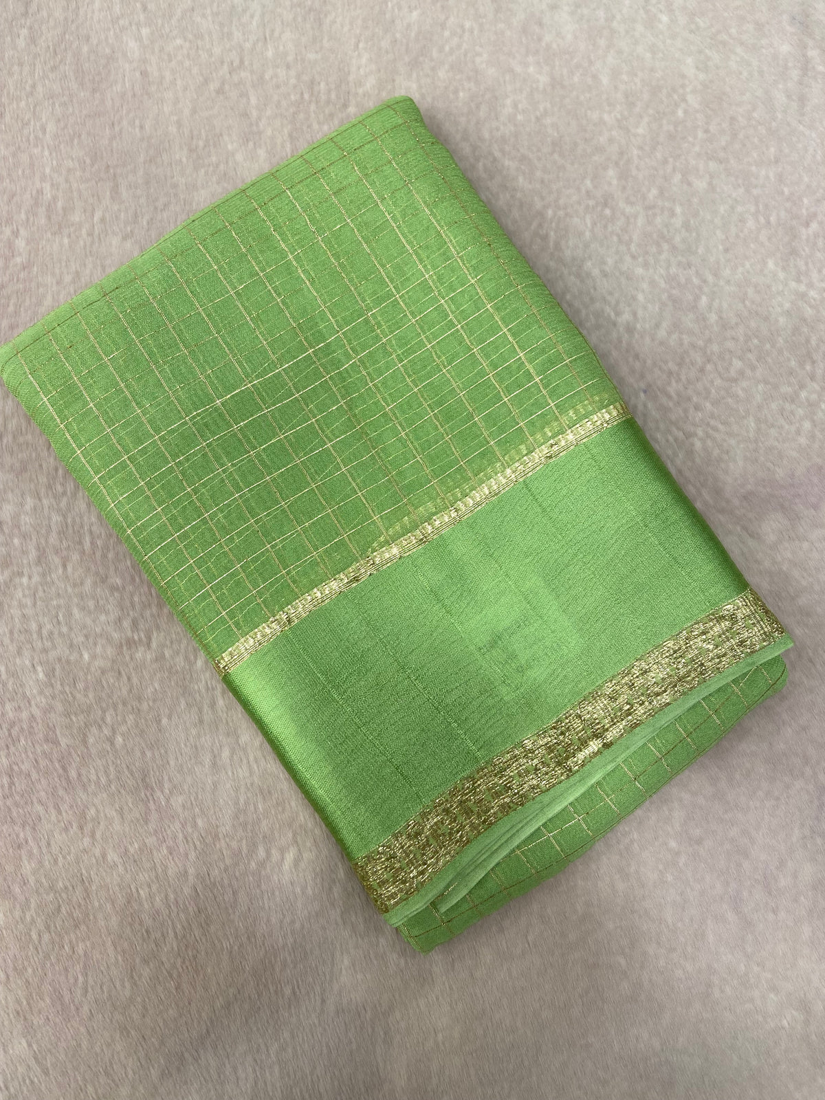 Chiffon Saree With Satin Border