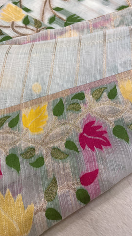 Premium soft Organza saree