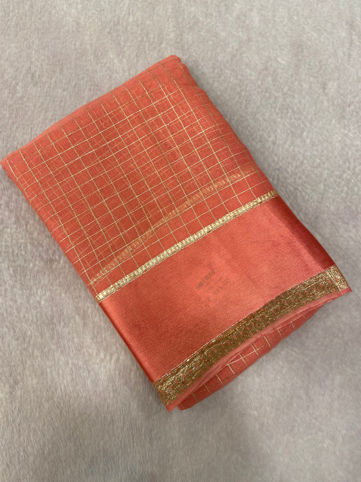 Chiffon Saree With Satin Border