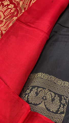 Premium Crepe Satin Silk Saree❤️