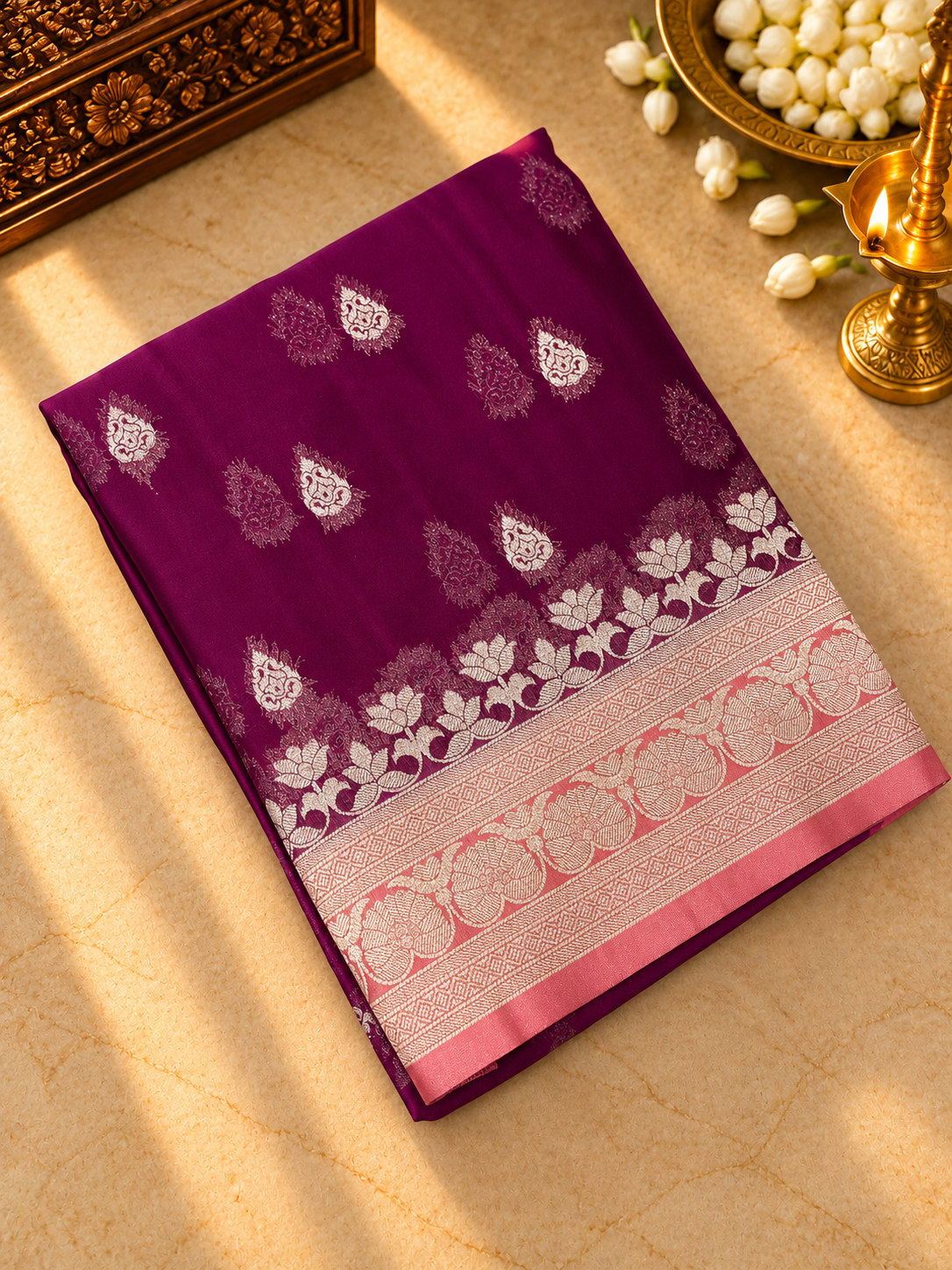 Pure Mix Chiffon Saree - 902704