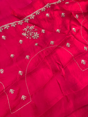 Chinnon Saree With Work
