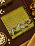 Pure Tissue Organza Saree With Embroidery