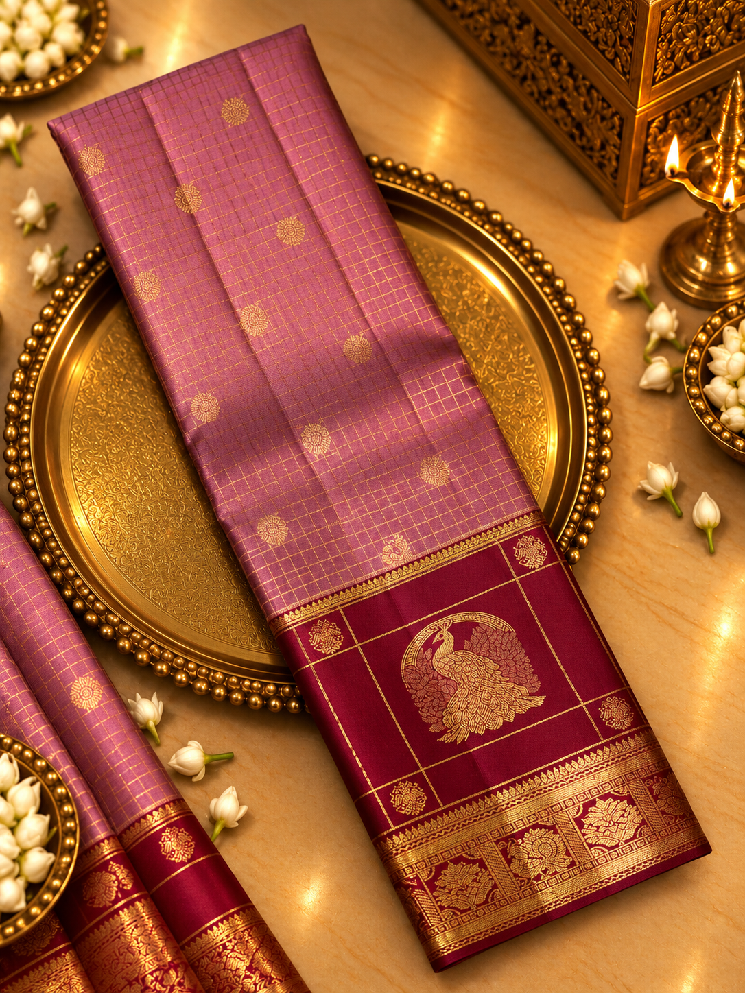 Pure Kanjeevaram Silk Saree- Silk mark certified- PS2373