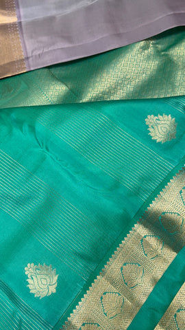 Half mix Kanjeevaram silk saree