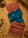 Pure  Mix Mysore Crepe Silk Saree
