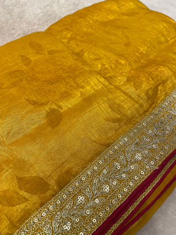 Premium Crush Organza Saree