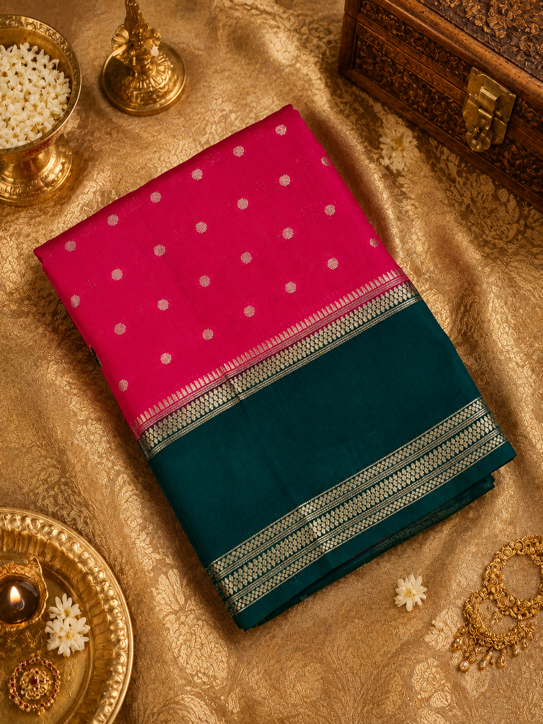 Premium Semi Chanderi Saree