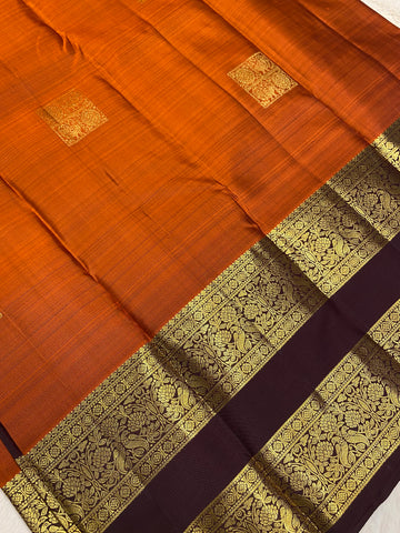 Pure zari handloom Kanjeevaram silk mark certified saree