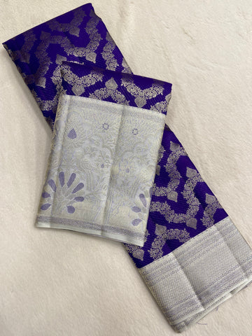 Pure Zari Handloom Kanjeevaram Silk Mark Certified Saree