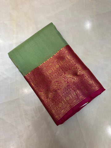 Half mix Kanjeevaram silk saree