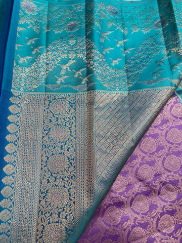 Pure Zari Handloom Kanjeevaram Silk Mark Certified Saree