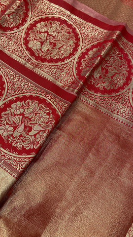Bridal Semi Tissue Silk Saree