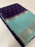 Premium Semi Chanderi Saree- Purple