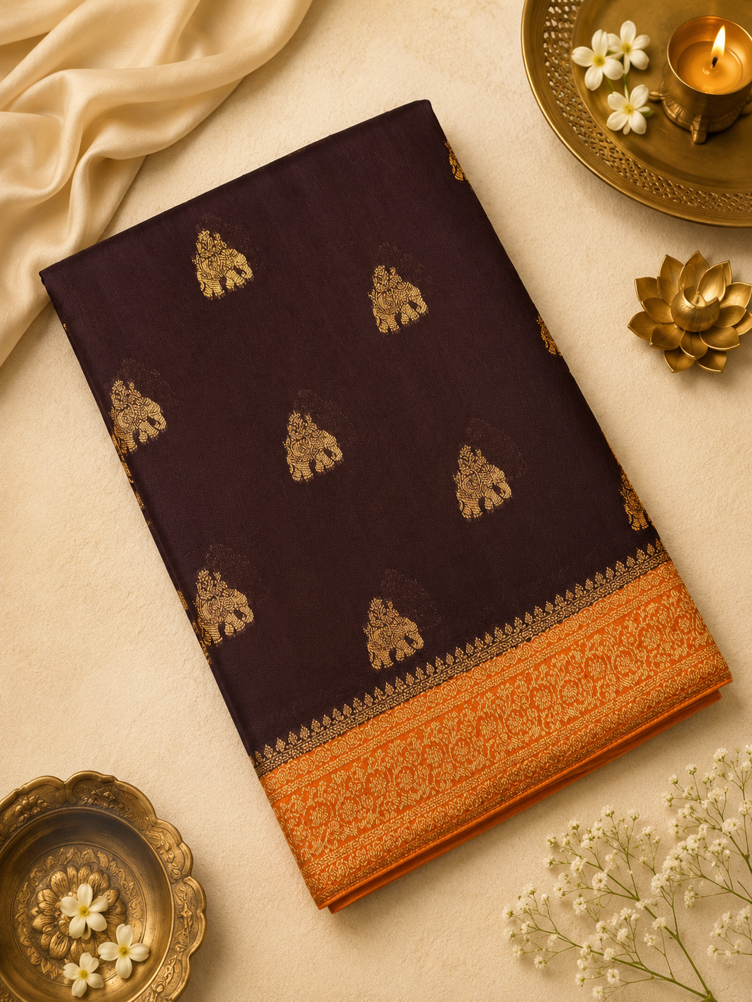 Premium Tassar Silk Saree