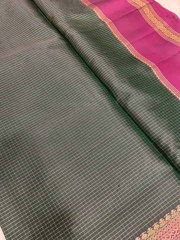 Half Mix Kanjeevaram Soft Silk Saree