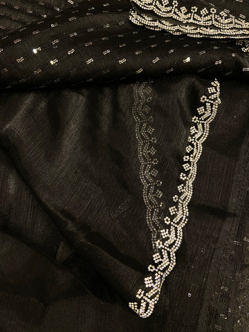 Crush Chinnon saree