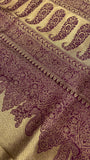 Premium Bridal Semi Tissue Kanjeevaram Silk Saree (Wine)