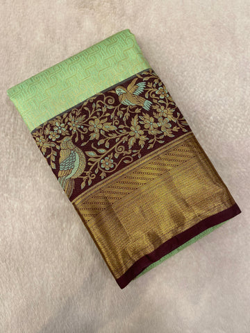 Premium Bridal Semi Kanchipuram Silk Saree