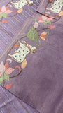 Pure Tassar Saree With Embroidery - 901997
