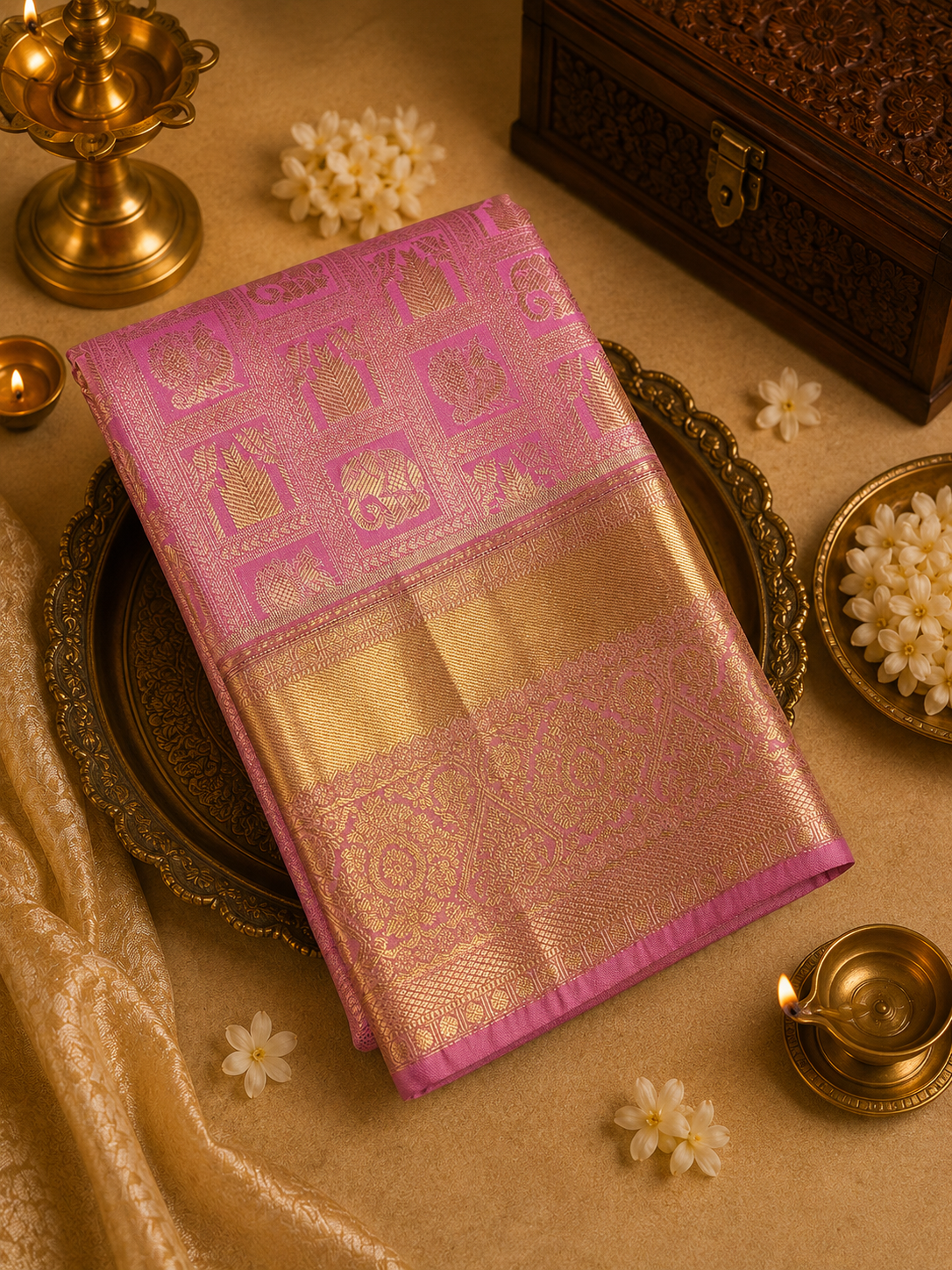 Premium Semi Kanchipuram Silk Saree