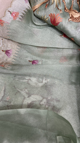 Premium Tissue Organza Saree