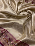 Tissue Bridal Semi Silk With Swarovski Work