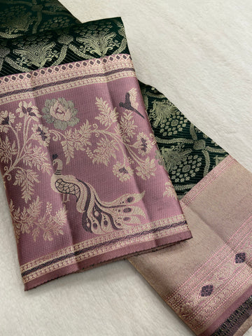 Pure Zari Handloom Kanjeevaram Silk Mark Certified Saree