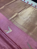Pure crepe satin silk saree
