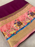 Premium Crepe Semi Mysore Silk Saree- 902663