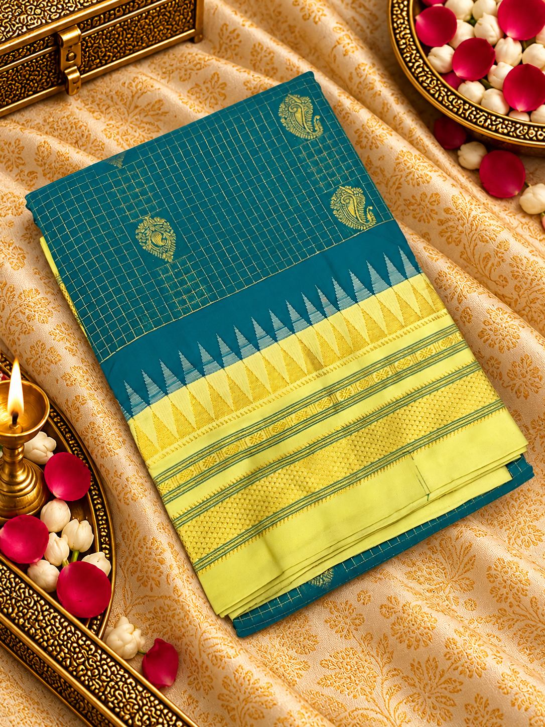 Premium Quality Gadhwal cotton Saree- 902664
