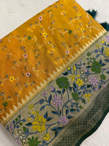 Tussar Patani Meena cont Saree