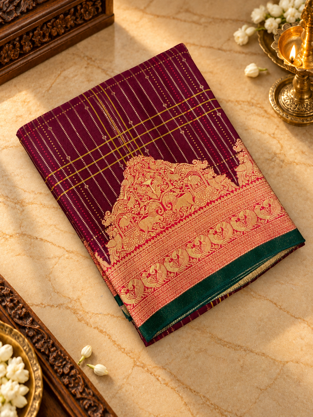 Pure Mix Crepe Silk Saree - 902620