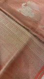 Bridal Semi Tissue Silk Saree (peach)