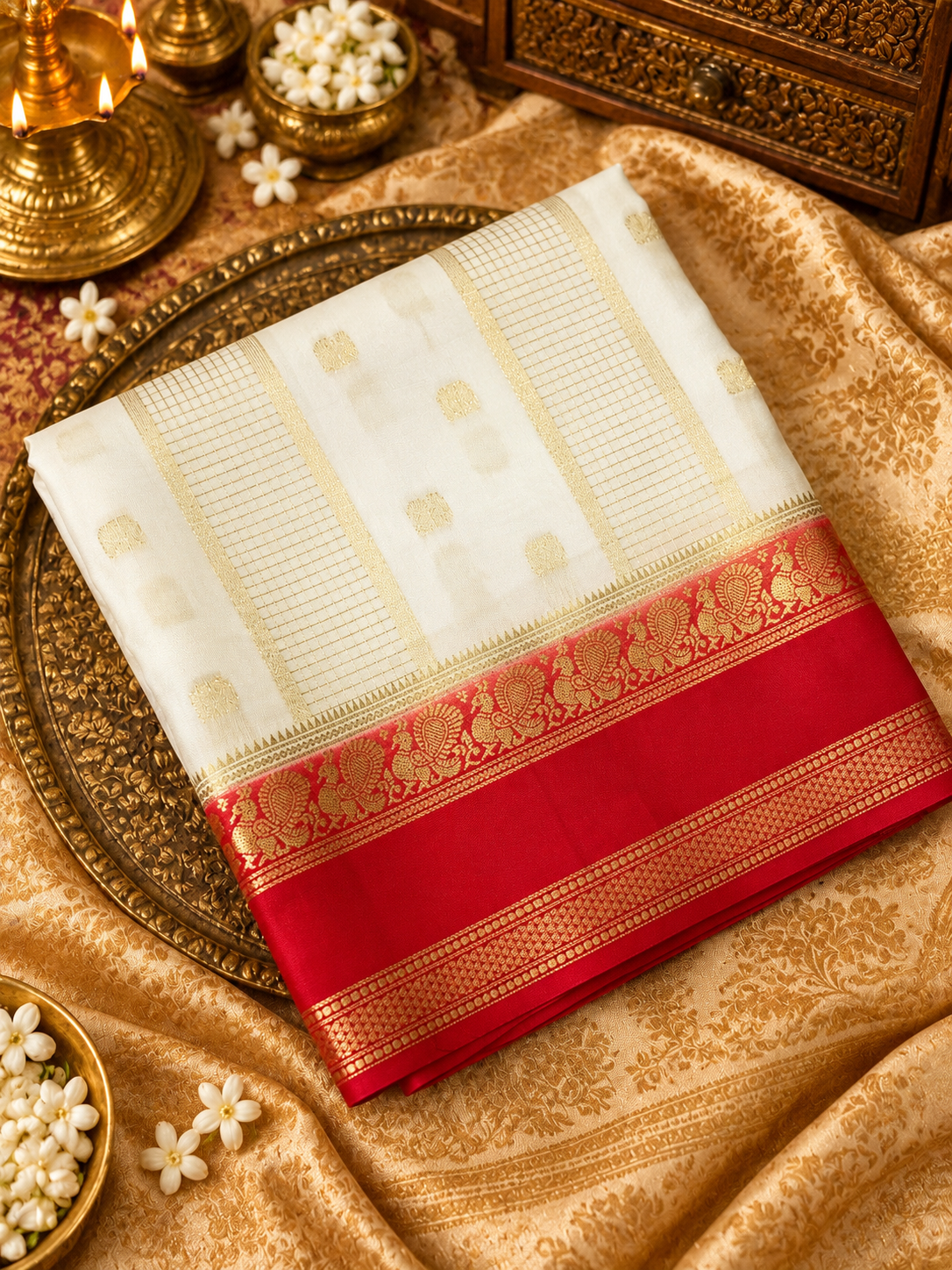 Pure Mix Mysore Crepe Silk Saree-902498
