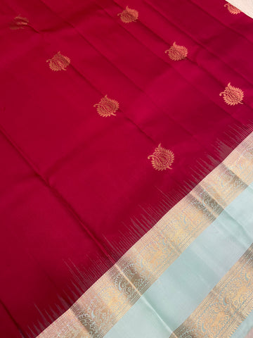 Pure Kanjeevaram silk mark certified saree