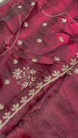 Chinnon Saree With Work