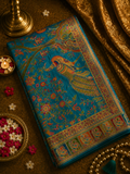 Premium Banarasi Crepe Kalamkari Saree