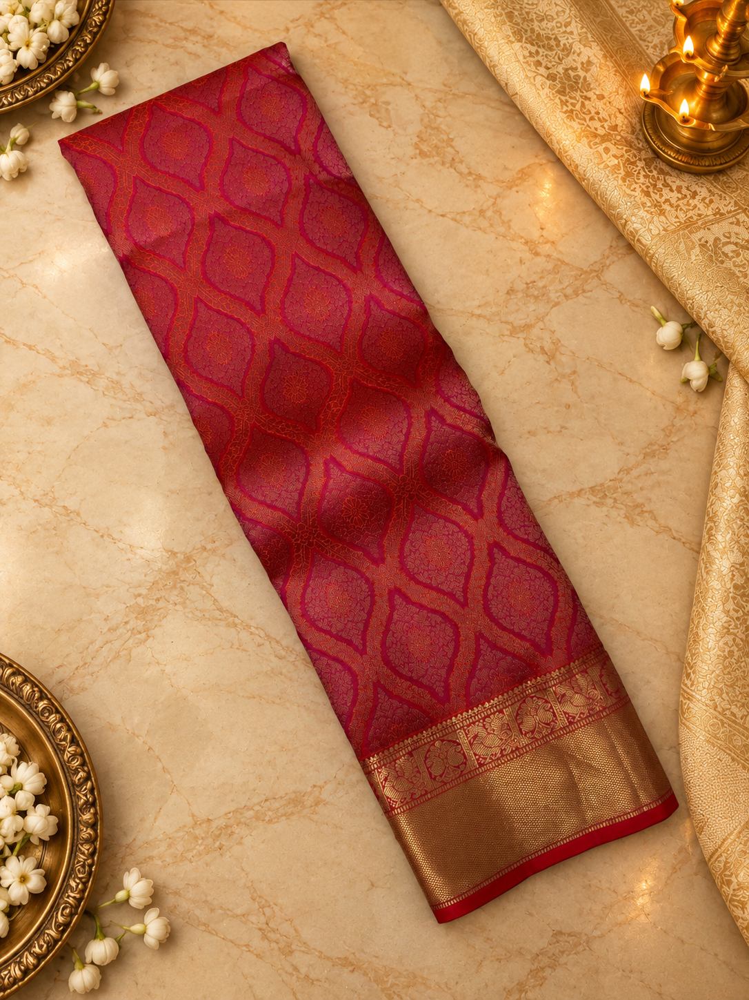 Pure Kanjeevaram Silk Saree- Silk mark certified- PS2389