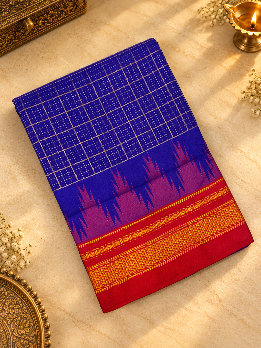 Premium Quality Gadhwal cotton Saree- 902667