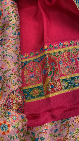 Premium Banarasi Crepe Kalamkari Saree