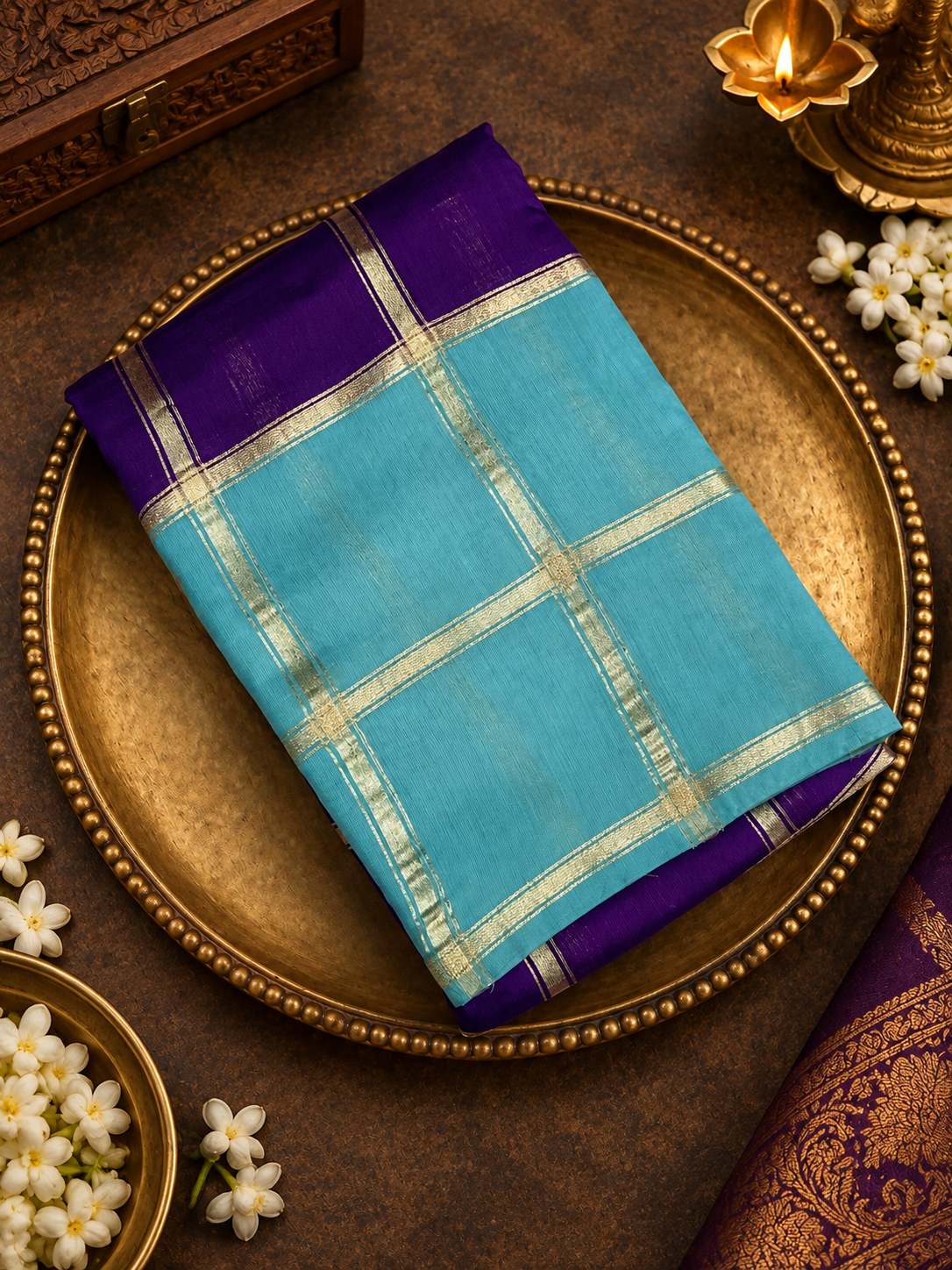 Premium Semi Chanderi Saree - 902285