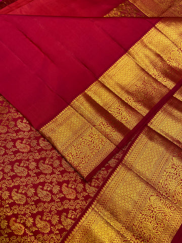 Pure Zari Handloom Kanjeevaram Silk Mark Certified Saree